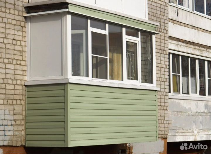 Остекление раздвижное с расширением