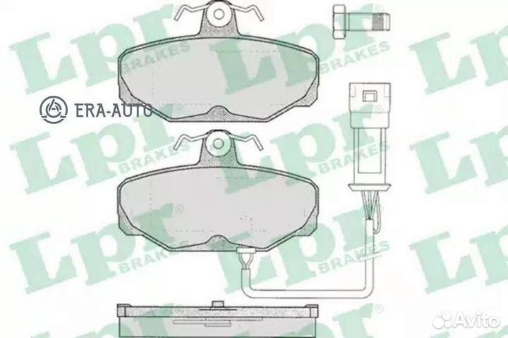 LPR 05P279 Колодки тормозные дисковые