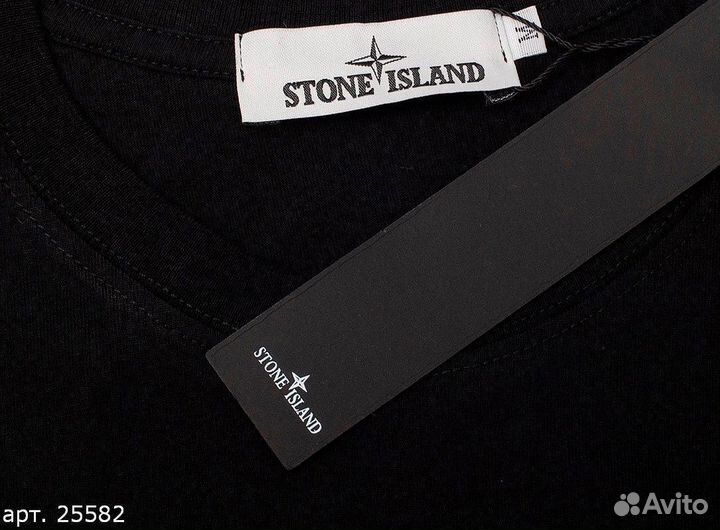 Футболка Stone Island cros Чёрная