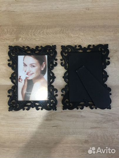 Рамка для фото чёрная 10х15 см