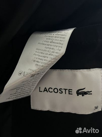 Женский пуховик lacoste