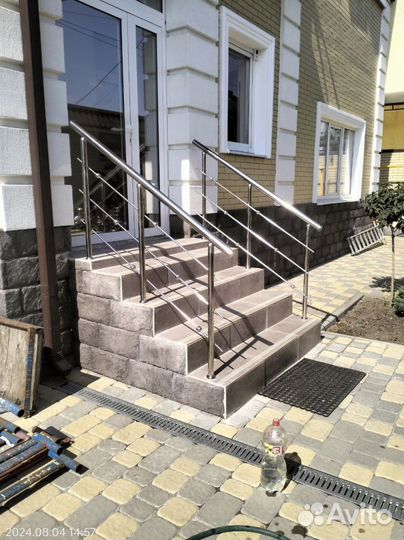 Перила с поручнем пвх