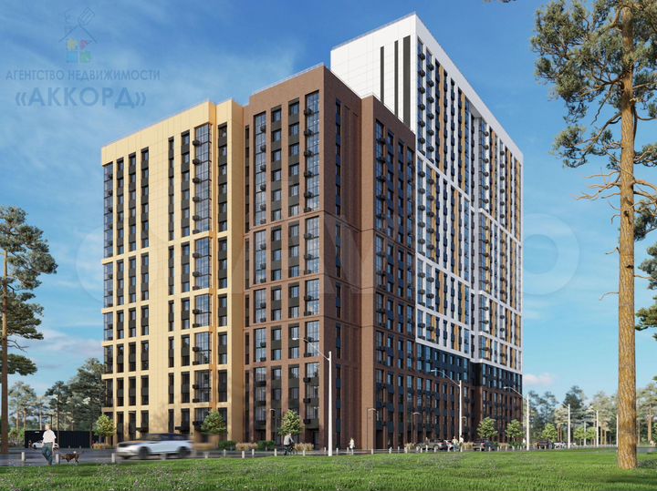 2-к. квартира, 76,6 м², 2/17 эт.