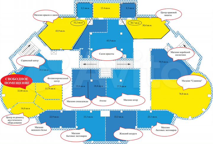 Торговая площадь, 32.86 м²
