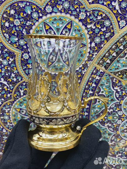 Подстаканник из серебра на 120 мл