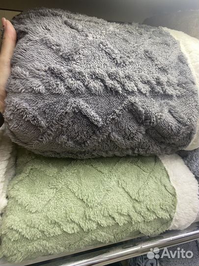 Пледы шерпа оригинал евро