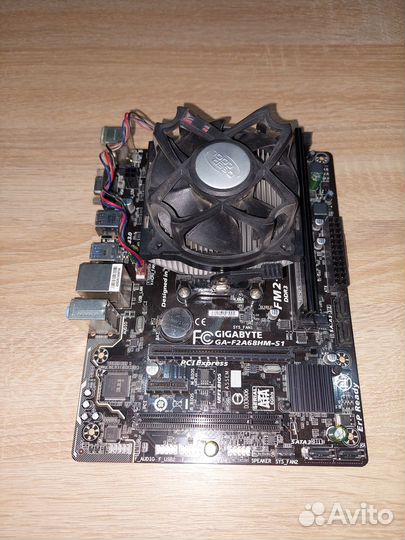 Материнская плата + процессор AMD A4-4020 + озу4Гб