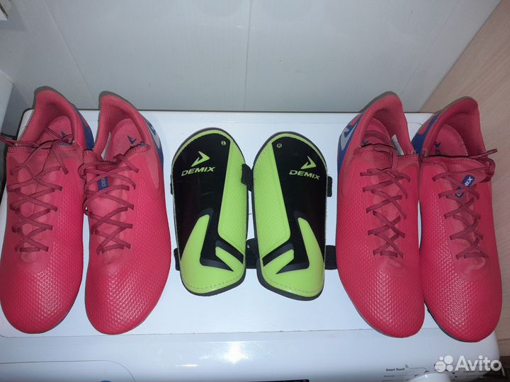 Футбольные бутсы +защита для улицы