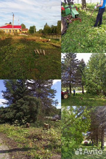 Вспашка планировка участка, аренда миниэксковатора