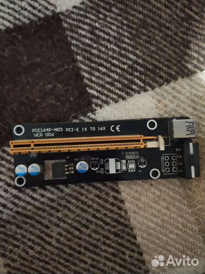 Райзера pce164p-no3 pci-e 1x to 16x