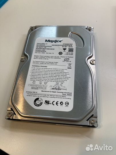 Жесткий диск 80 gb HDD 3.5