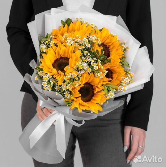 Букет подсолнухов