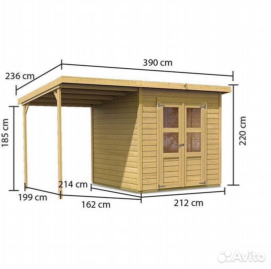 Хозблок сарай