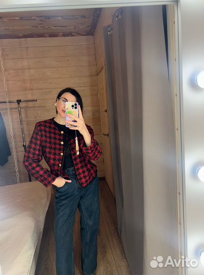 Винтажный жакет франция шерсть/вискоза