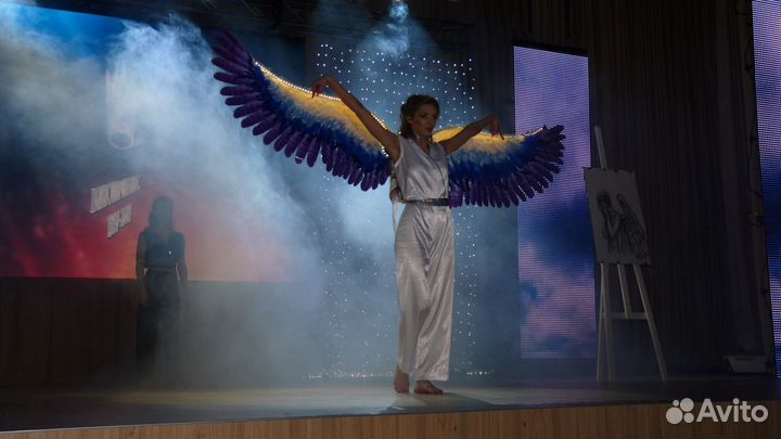 Крылья ангела с подсветкой