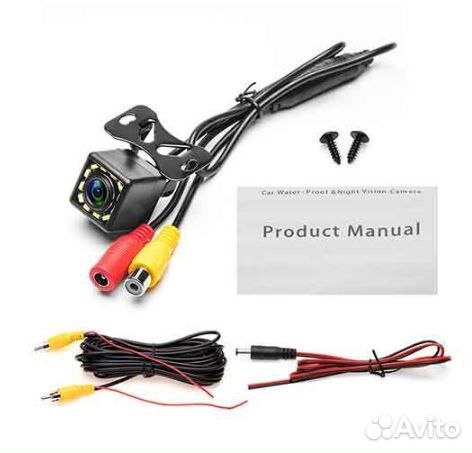 Камера заднего вида для магнитол, 12 диодов,Новая