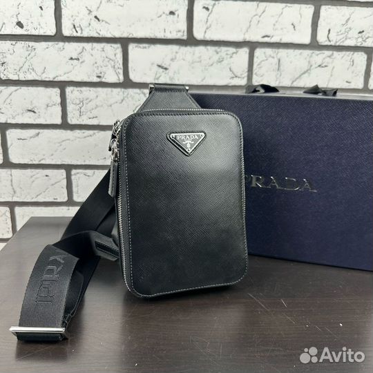 Мужская сумка через плечо Prada