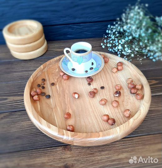 Поднос из ясеня