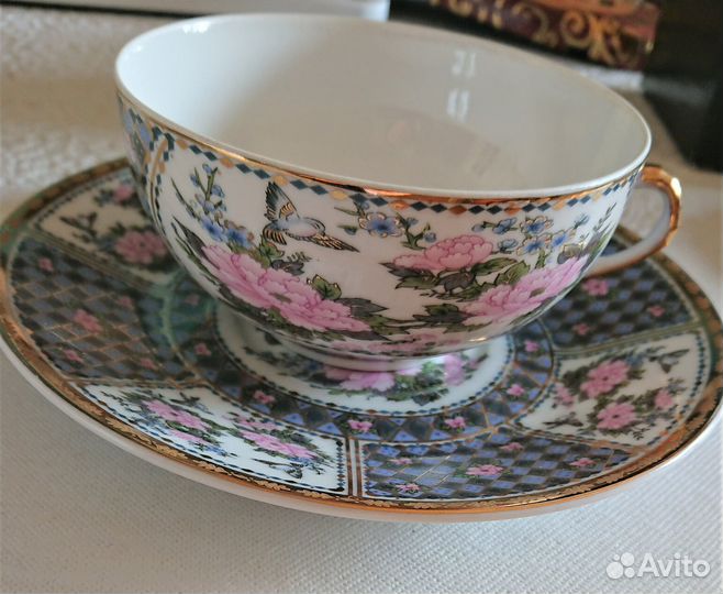 Коллекционная чайная пара из фарфора Yamasen