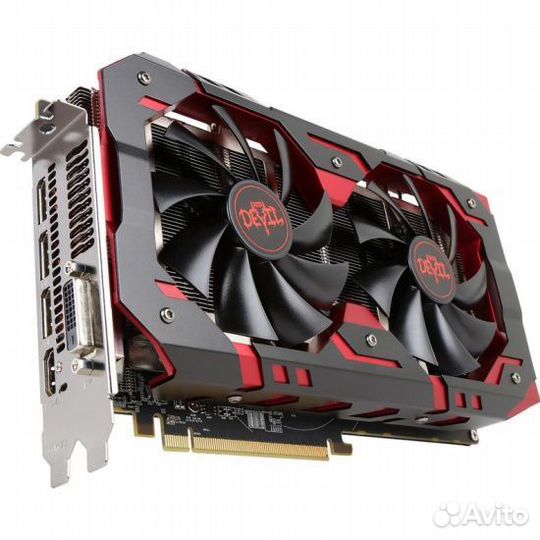 Видеокарта rx580 8gb red devil golden sample