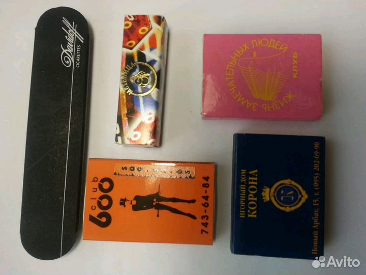 Спички из казино и клубов