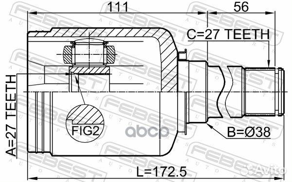 ШРУС MB E-class 212/S-class 221 4 matic 2004-2013