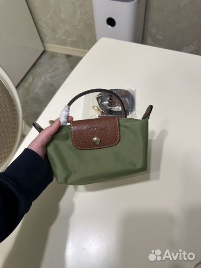 Сумка Longchamp le pliage mini (фисташковая)