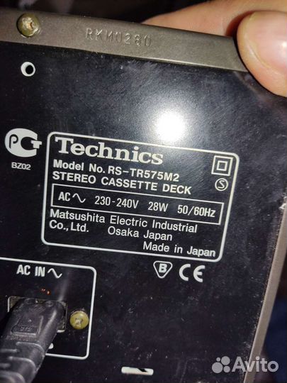 Кассетная дека technics rs-tr575M2