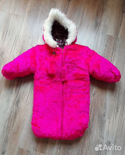 Меховой комбинезон конверт