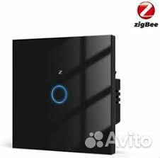 Умный выключатель, сенсорный одноканальный ZigBee