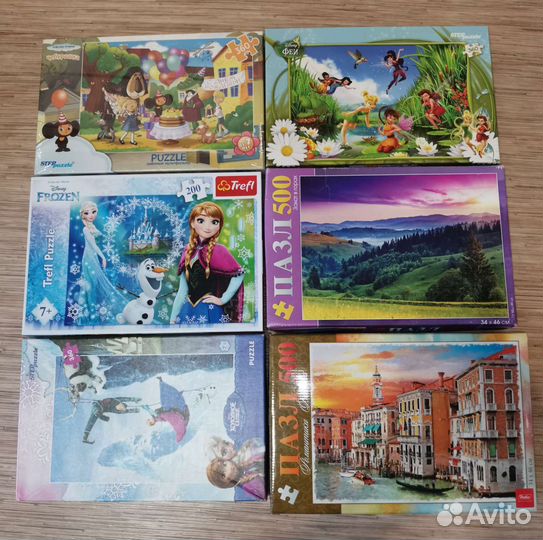Пазлы новые и бу очень большой выбор