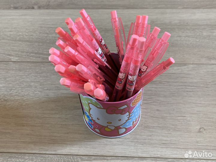 Ручки hello kitty черные новые комлект
