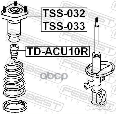 Опора амортизатора задн правая lexus RX 98-03 T