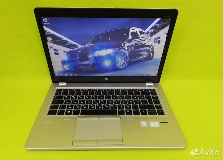Ноутбук HP бу 8 гб экран 14 Ssd Windows 7 4 ядра