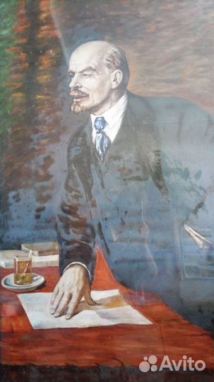 Портрет Ленина. Холст. Масло
