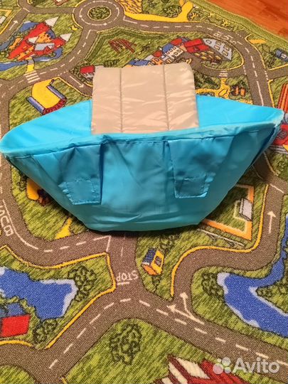 Сиденье для санок со спинкой, на липучках