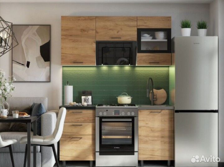 Кухня Аризона 1,6 м + стол дуб венге