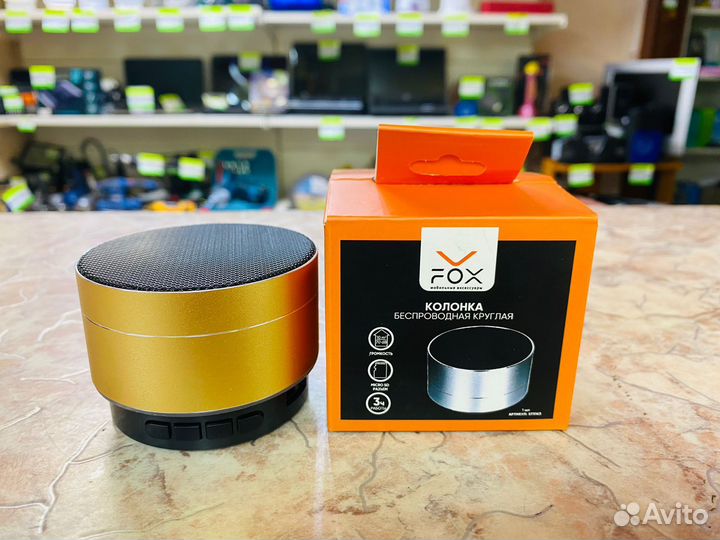 Колонка Беспроводная круглая fox st5163