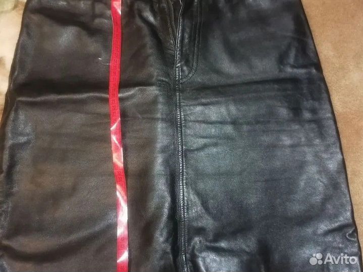 Кожаная юбка из натуральной кожи