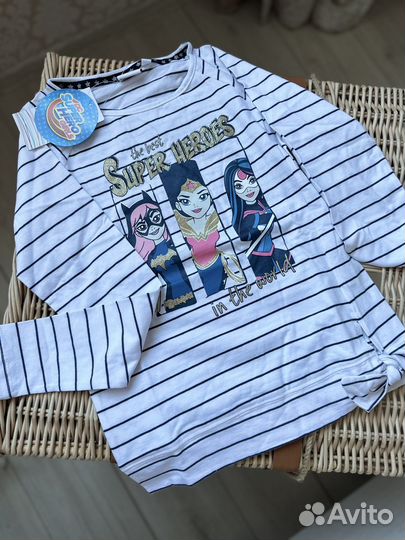 Лонгслив для девочки 140 новый