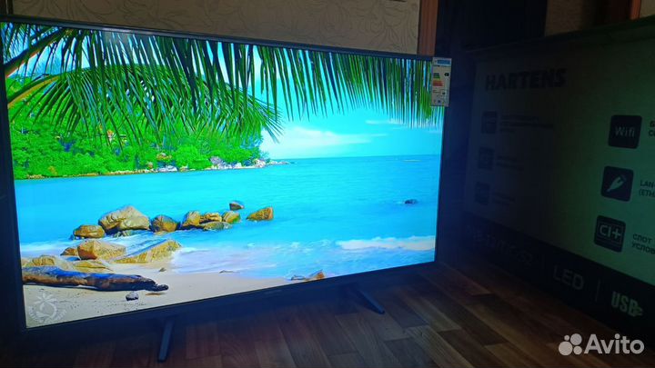 Телевизор SMART tv hartens 43 дюйма яндекс тв