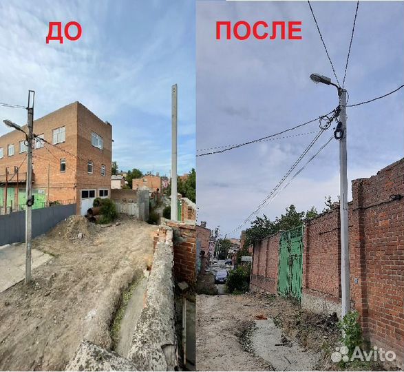 Монтаж опор лэп