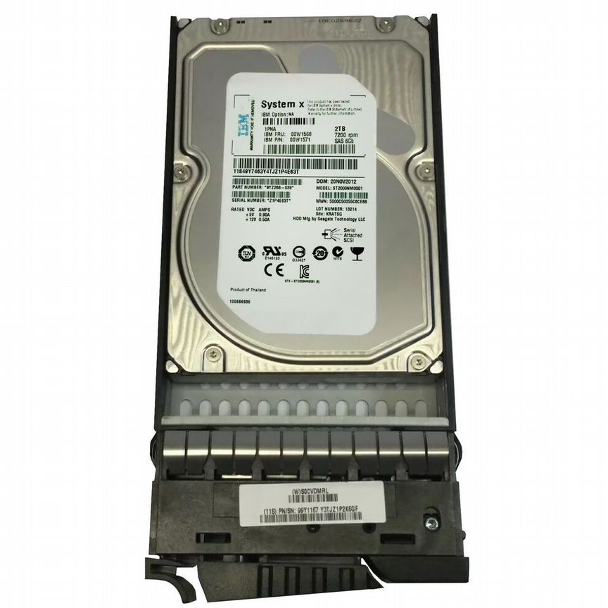[00W1568] Жесткий Диск Ibm 00w1568 2tb Sas 3.5" Hdd
