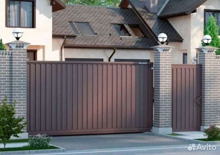 Ворота откатные от производителя. Под ключ