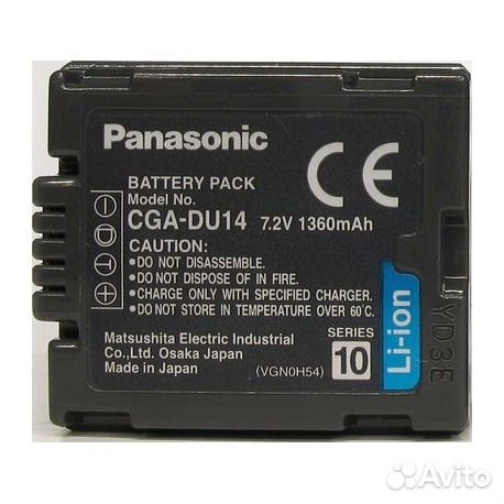 Аккумулятор Panasonic CGR-DU12 / CGA-DU14