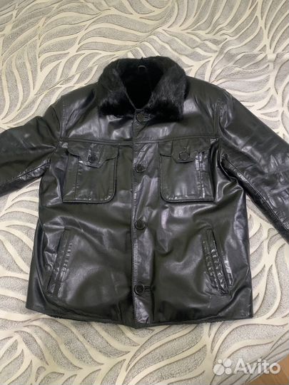 Дубленка натуральная мужская 48 50 размер