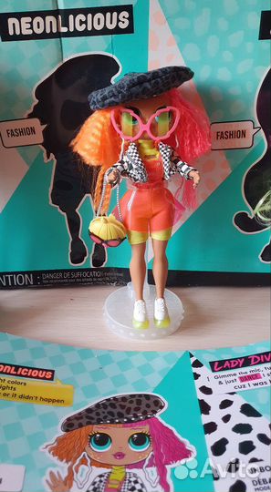 Кукла Лол омг lol omg Неон Лишес