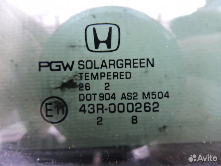 Стекло двери задней левой для Honda Accord 9 2013