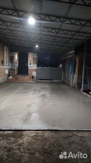 Бетонирование двора