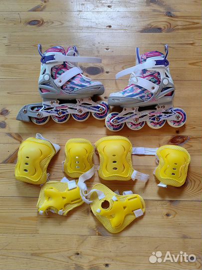 Роликовые коньки детские раздвижные